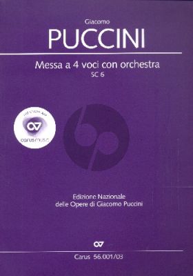 Puccini Messa a 4 Voici (Messa di Gloria) (Soli-Choir-Orch.) (Vocal Score) (lat.)