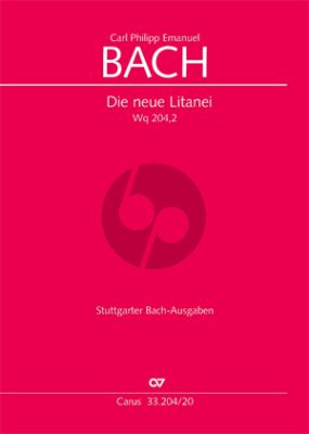 Bach Die Neue Litanei aus Holsteinsches Gesangbuch BR-CPEB H 53.2 / 2 WQ 204 - 2 SATB-SATB-Bc (Jürgen Leonhardt)