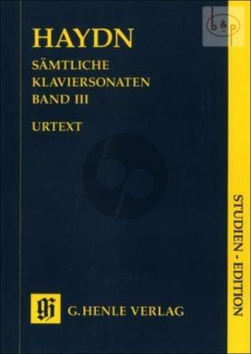 Samtliche Sonaten Vol.3 (Studien-Ausgabe) (edited by Georg Feder)