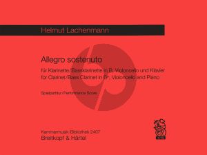 Lachenmann Allegro Sostenuto Klar.[Bb][Bassklar.]-Violonc. Klavier (Partitur)