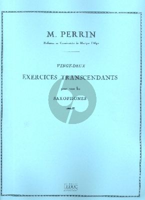 Perrin 22 Etudes Transcendantes pour Saxophone