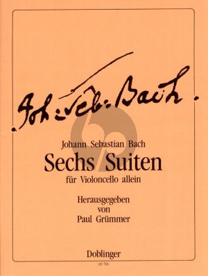 Bach 6 Suiten BWV 1007 - 1012 Violoncello (Paul Grummer)
