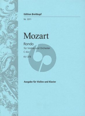 Mozart Rondo C-Dur KV 373 Violine-Klavier