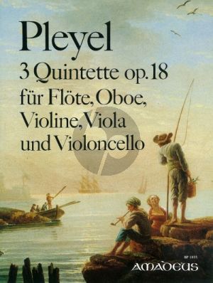 Pleyel 3 Quintette Op. 18 Flöte, Oboe, Violine, Viola und Cello (Stimmen) (Bernhard Pauler)