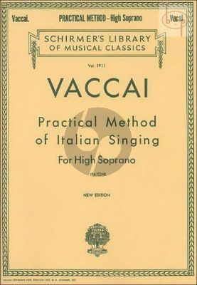 Practical Method of Italian Singing High Soprano