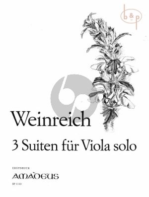3 Suiten fur Viola Solo - Erstdruck