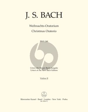 Weihnachts Oratorium BWV 248 Soli-Chor-Orch. Violine 2