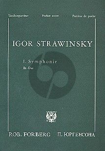 Strawinsky Symphony No.1 E-flat major Op.13 Study Score