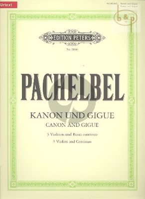 Kanon & Gigue (3 Violins-Bc)