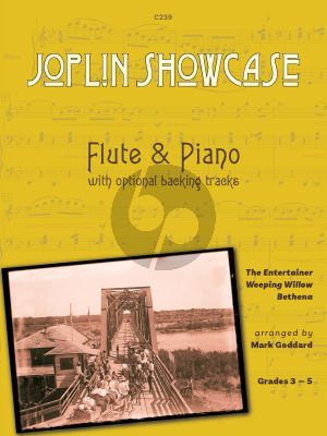 Joplin Showcase for Flute and Piano Book with Audio Online (Arranged by Mark Goddard) (Grade 3 - 5)