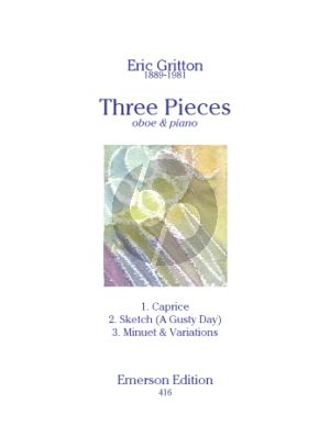 Gritton 3 Pieces for Oboe and Piano (grade 7 - 8)
