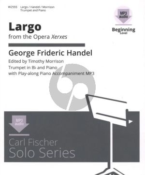 Largo from Xerxes for Trumpet and Piano Accompaniment MP3 Audio Online