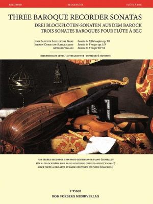 3 Baroque Recorder Sonatas