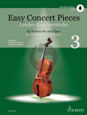 Easy Concert Pieces Vol.3 for Violoncello-Piano Bk-Audio Online (edited by Katharina Deserno and Rainer Mohrs)