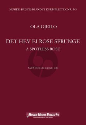 A Spotless Rose SATB-Soprano