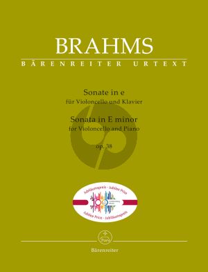 Brahms Sonata e-minor Op.38 Violoncello and Piano (edited by Clive Brown)