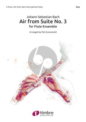 Bach Air from Suite No.3 Solo Flute-Flute 1-2-Alto Flute-Bass Flute