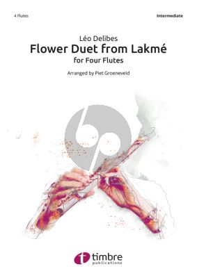 Delibes Flower Duet from Lakmé for 4 Flutes (Score/Parts)