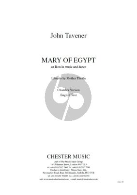 Mary of Egypt  Study Score