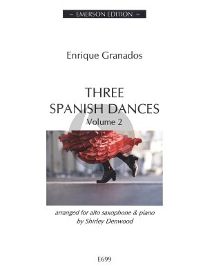 3 Spanish Dances Vol.2 Alto Saxophone-Piano