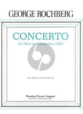 Concerto For Oboe and Orchestra (piano reduction)