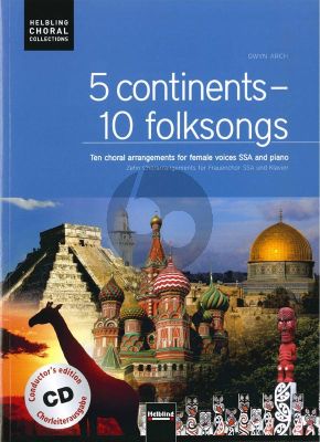 5 Continents - 10 Folksongs SSA-Piano (Bk-Cd)