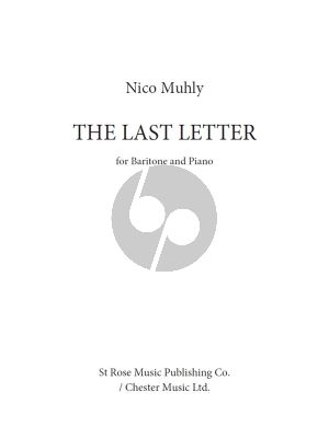 Muhly The Last Letter Baritone and Piano