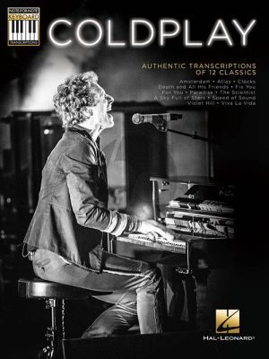 Coldplay Authentic Transcriptions Of 12 Classics Keyboard