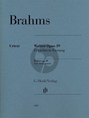 Brahms Waltzes Op. 39 Piano (simplified version)