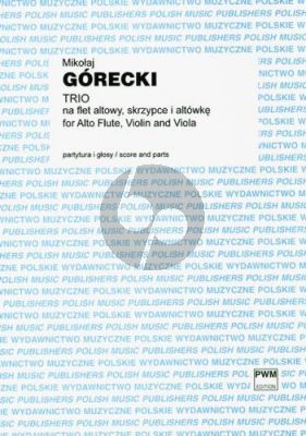 Gorecki Trio for Alto Flute-Violin and Viola (Score/Parts)