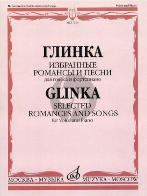 Glinka Selected Romances and Songs Voice-Piano