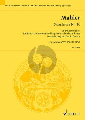 Mahler Symphonie No.10, op. posth. Large Orchestra Gamzou