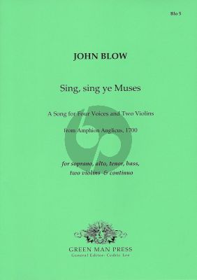 Blow  Sing, sing ye Muses (Epilogue to Amphion Anglicus,1700)