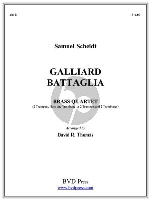 Scheidt  Gaillard Battaglia (Thomas) 2 Trumpets[Bb]-Horn[F])-Trombone