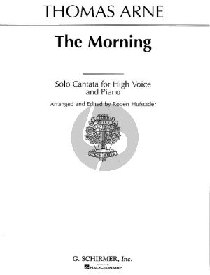 Arne The Morning High Voice-Piano