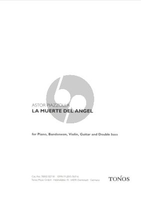 Piazzolla La Muerte del Angel Bandoneon, Klavier, Violine, Elektrisch Gitarre und Kontrabass Stimmen