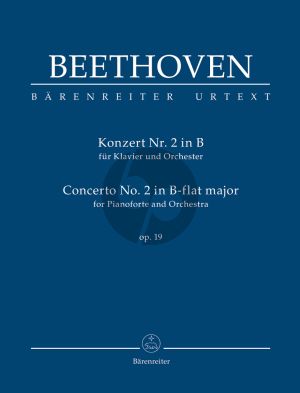 Beethoven Concerto No.2 B-flat major Op.19 Pianoforte and Orchestra Study Score