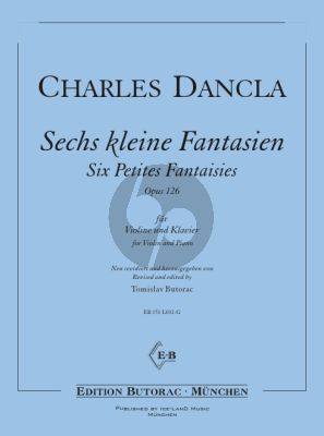 Dancla 6 kleine Fantasien Op.126 Violin-Piano