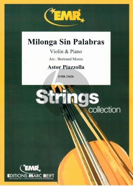 Piazzolla Milonga Sin Palabras Violin-Piano