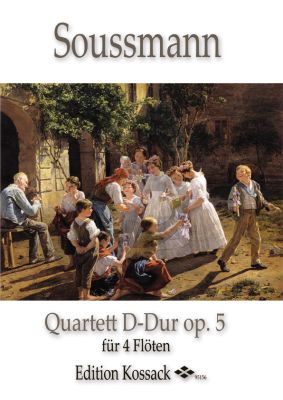 Soussmann Quartett D-dur Op.5 4 Flöten (Part./Stimmen)