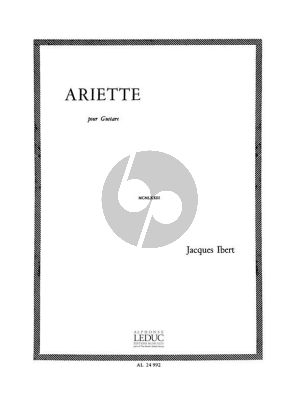 Ibert Ariette pour Guitare