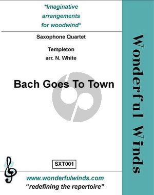 Templeton Bach goes to Town 4 Saxophones (SATB) (Score/Parts)