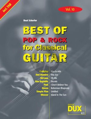 Best Of Pop & Rock for Classical Guitar Vol.10