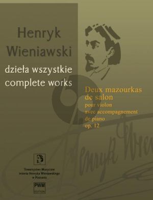 Wieniwaski 2 Mazurkas de Salon Op.12 Violin-Piano