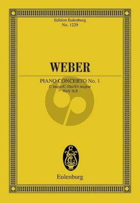 Weber Concerto No.1 C-major Op.19 Piano-Orchestra Study Score (edited by John Warrack)