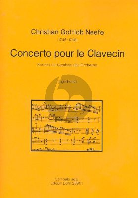 Neefe Concerto pour le Clavecin Solostimme