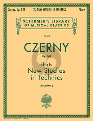 Czerny 30 New Studies In Technics Op. 849 Piano