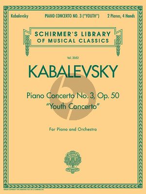 Kabalevsky Concerto No.3 Op.50 (Youth) Piano-Orch. (red.2 piano's)
