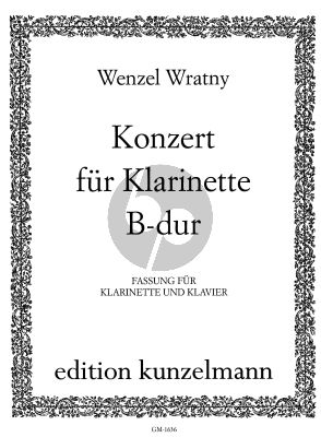 Wratny Concerto B-flat major Clarinet-Orch. (piano red.)