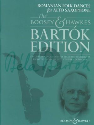 Bartok Romanian Folk Dances for Alto Saxophone (with Piano) (Hywel Davies)